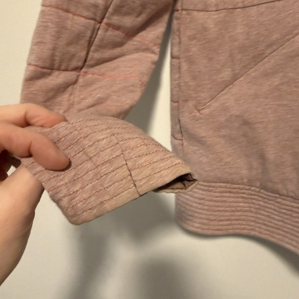 Lululemon The Bomb Bomber Reversible Jacket Bark Berry / Heathered Bark Berry 8 - Picture 10 of 16